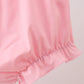 Pink Bow Floral Bloomer Set