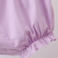 Purple floral print bow bloomer set