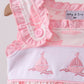 Pink Sailboat Embroidered Bloomer Set