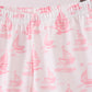 Pink Sailboat Embroidered Set