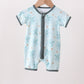 Blue Turtle Bamboo Romper