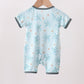 Blue Turtle Bamboo Romper