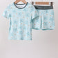 Blue Turtle Bamboo Pajama Set