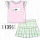 Green Golf Embroidered Skorts Set