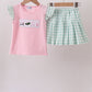 Green Golf Embroidered Skorts Set