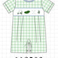 Green Golf Embroidered Romper