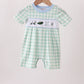 Green Golf Embroidered Romper