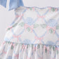 Blue Floral Ruffle Set