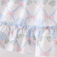 Blue Floral Ruffle Set