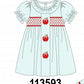 Blue Apple Smocked Dress