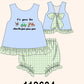 Blue Farm Embroidered Bloomer Set