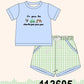 Blue Farm Embroidered Set