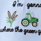 Blue Farm Embroidered Set