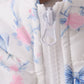 Sky floral bow ruffle vest