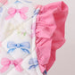 Hot pink bow ruffle vest