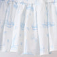 Blue Sailboat Embroidered Skorts Set