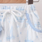 Blue Sailboat Shorts Set