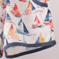 Blue Sailboat Print Shorts Set