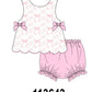 Pink Bow Print Bloomer Set
