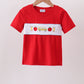 Red School Bus Smocked top