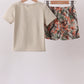 Camo Wildlife Embroidered Shorts Set