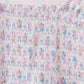 Blue Floral Smocked Mom Dress