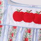 Red Apple Applique Ruffle Shorts Set