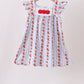 Red Apple Applique Dress
