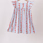 Red Apple Applique Dress