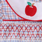 Blue Apple Smocked Plaid Bubble