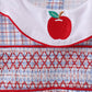 Blue Apple Smocked Plaid Dress