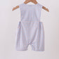 Blue Apple Embroidered Plaid Jon Jon