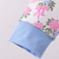 Blue floral jogger set