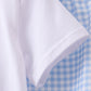 Blue Pumpkin Embroidered Gingham Shorts Set