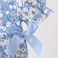 Blue Floral Print Bubble