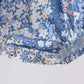 Blue Floral Print Bubble