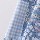 Blue Floral Print Dress