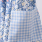 Blue Floral Print Dress