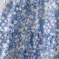 Blue Floral Print Mom Dress