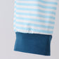 Teal Apple Embroidered Stripe Pants Set
