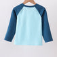 Teal Apple Embroidered Top