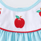 Blue Apple Embroidered Dress