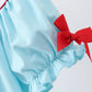 Blue Apple Embroidered Dress
