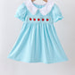 Blue Apple Smocked Lace Dress
