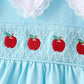 Blue Apple Smocked Lace Dress