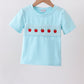 Blue Apple Smocked Top