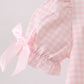 Pink Jack-O-Lantern  Applique Bow Bubble