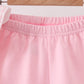 Pink Jack-O-Lantern  Applique Ruffle Shorts Set