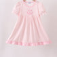 Pink Jack-O-Lantern  Applique Dress