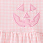 Pink Jack-O-Lantern  Applique Dress
